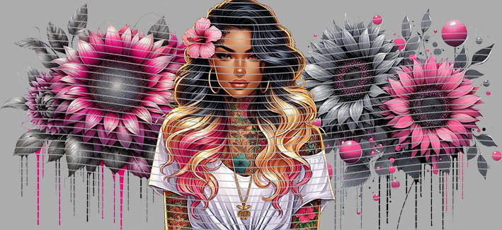 16oz Sunflower Girl-SU-232